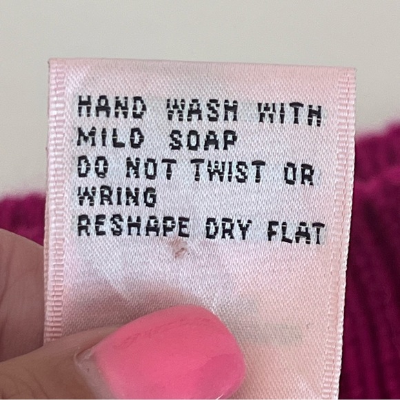 Vintage Jaclyn Smith Sweater Womens Medium Pink 80s 90s Beaded Bow Wool Angora - Picture 7 of 12